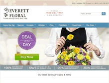 Tablet Screenshot of everettfloral.com